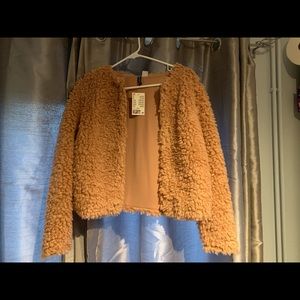 Light dusty pink fluffy cardigan